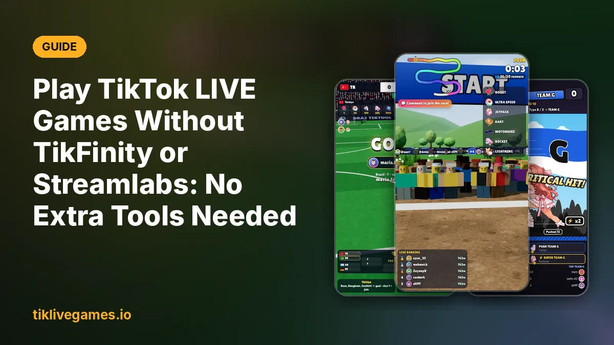 Play TikTok LIVE Games Without TikFinity or Streamlabs: No Extra Tools Needed